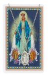 24'' Our Lady of Miraculous Medal Holy Card & Pendant